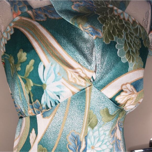 70s Hawaiian halter palazzo jumpsuit - Picture 5 of 10